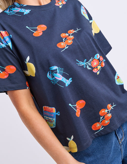 Elm Market T Shirt Navy