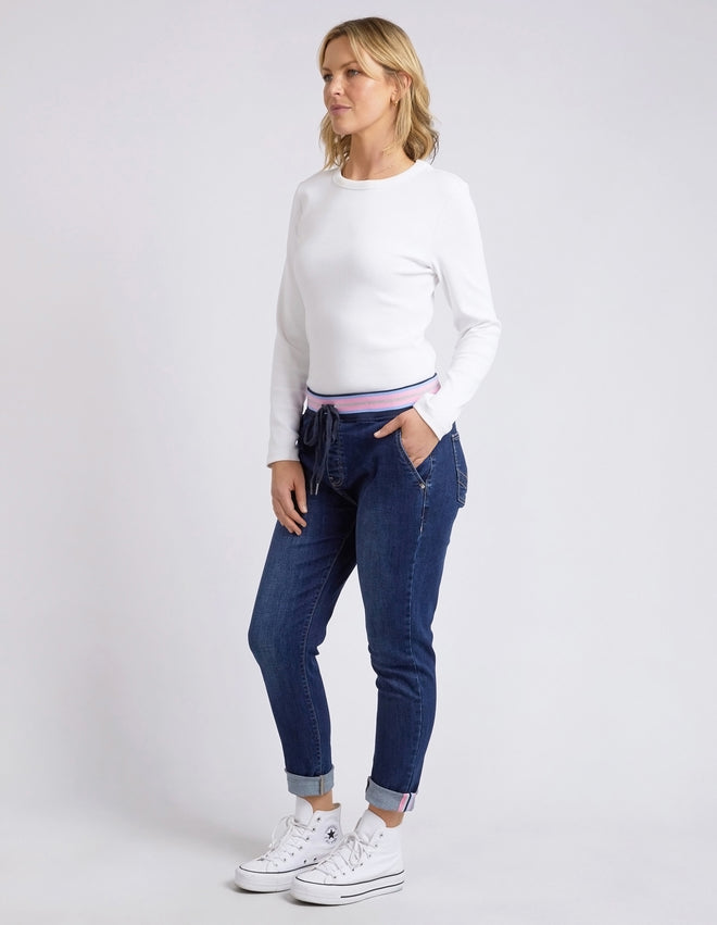 Elm Arielle Denim Jogger Indigo