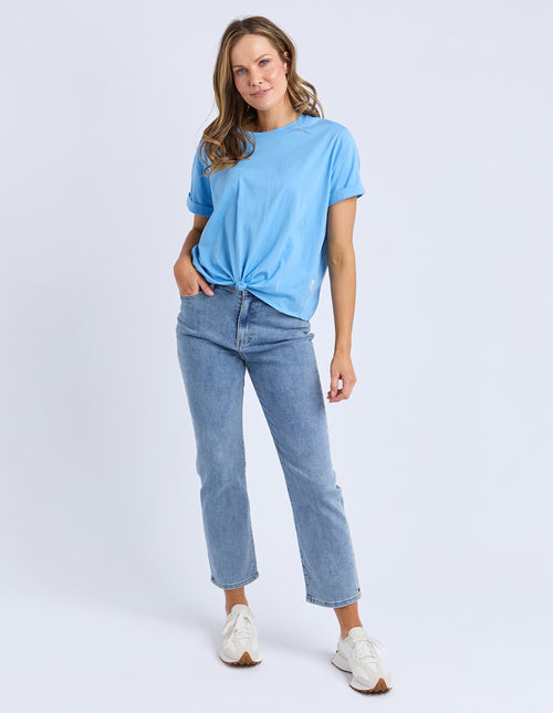 Elm Knot T Shirt Azure Blue