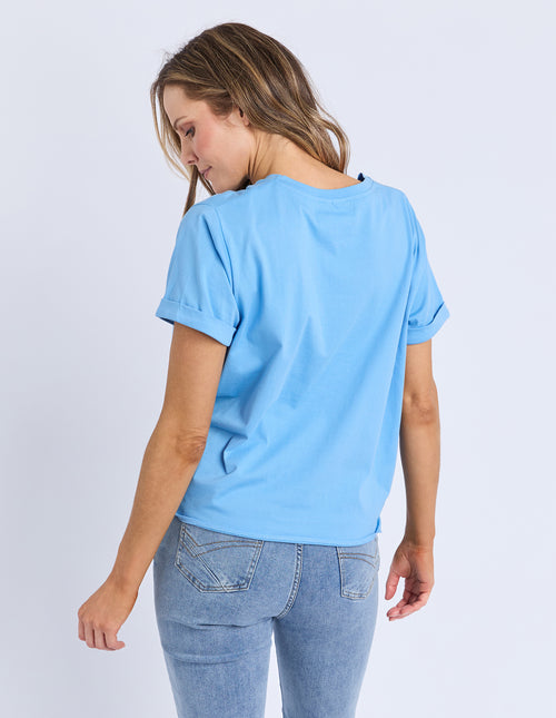 Elm Knot T Shirt Azure Blue