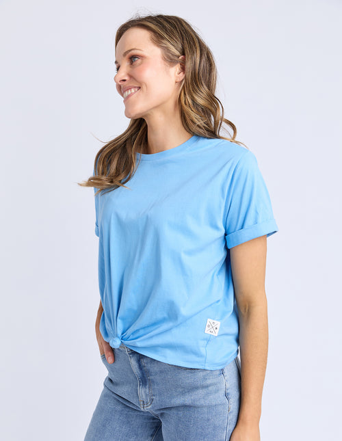 Elm Knot T Shirt Azure Blue