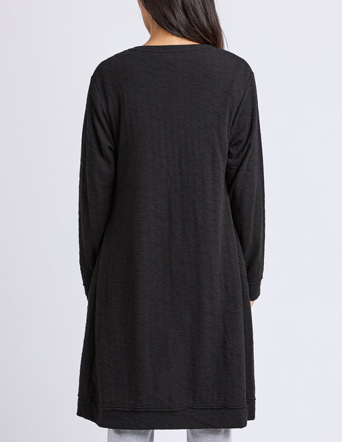 Elm Haven Jersey Cardigan Black
