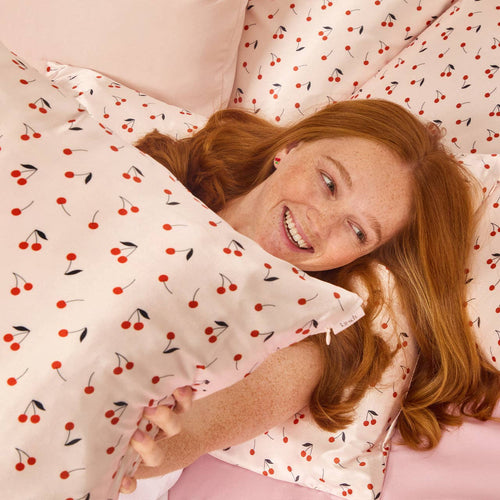 Kitsch Satin Pillowcase Standard Cherry Print