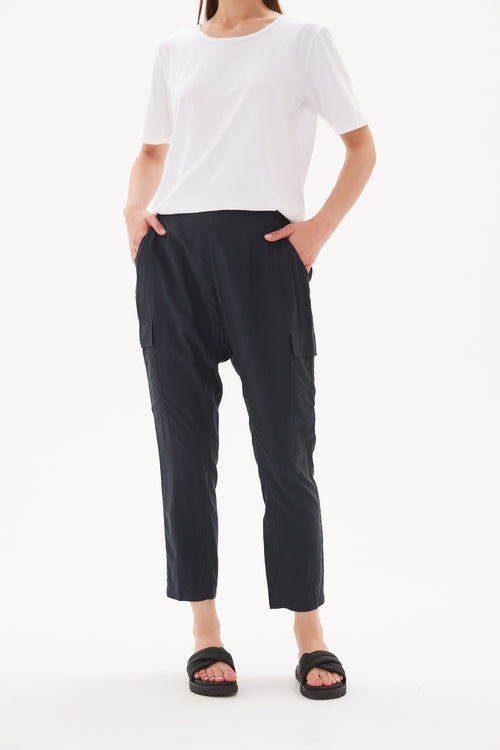 Tirelli Soft Cargo Pants Navy