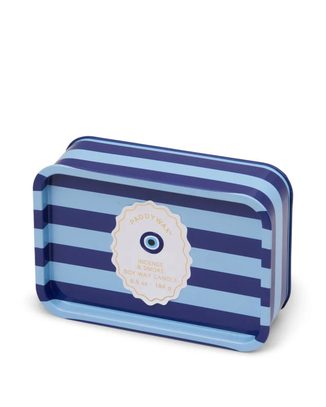 A Dopo Heart Eye Tin Candle Incense and Smoke