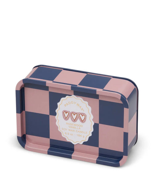 A Dopo Heart Tin Candle Rosewood Vanilla