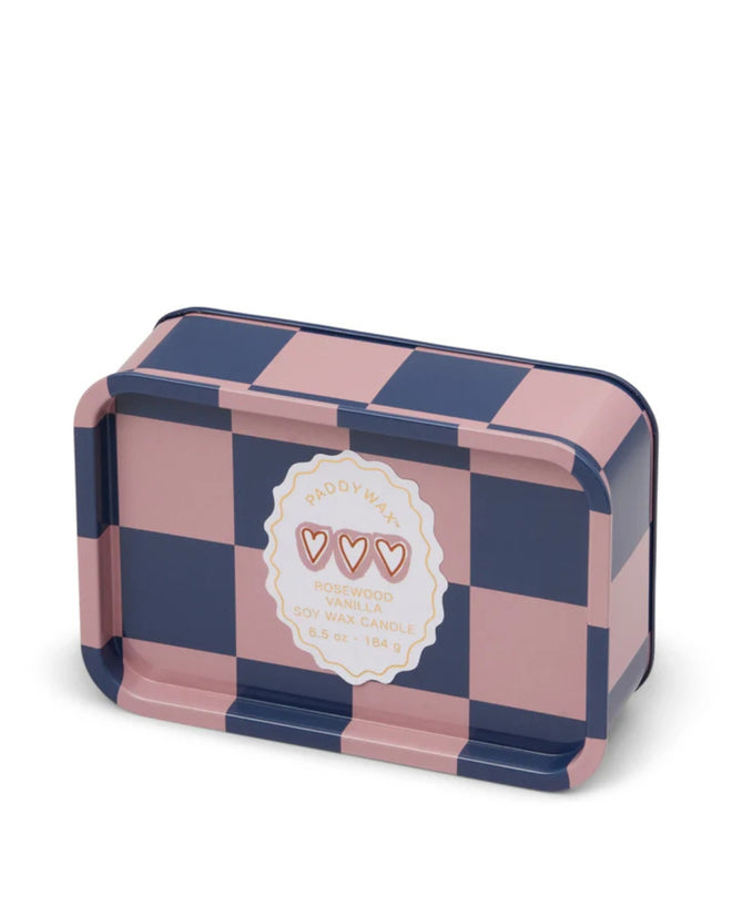 A Dopo Heart Tin Candle Rosewood Vanilla