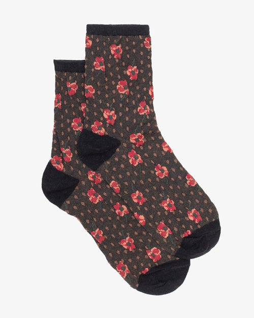 Antler Posy Dot Socks