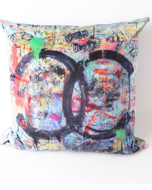 Art Cushion Velvet Black Coco