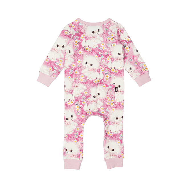 Rock Your Baby White Kitten Playsuit