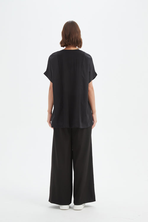 PREORDER - Tirelli Boxy Panel Combi Tee Shirt Black DUE SEPTEMBER