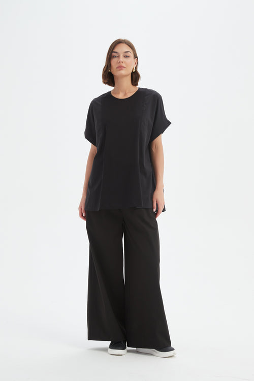 PREORDER - Tirelli Boxy Panel Combi Tee Shirt Black DUE SEPTEMBER