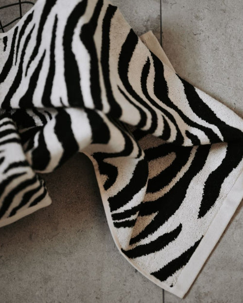 Baksana Zebra Jaquard Hand Towel Small