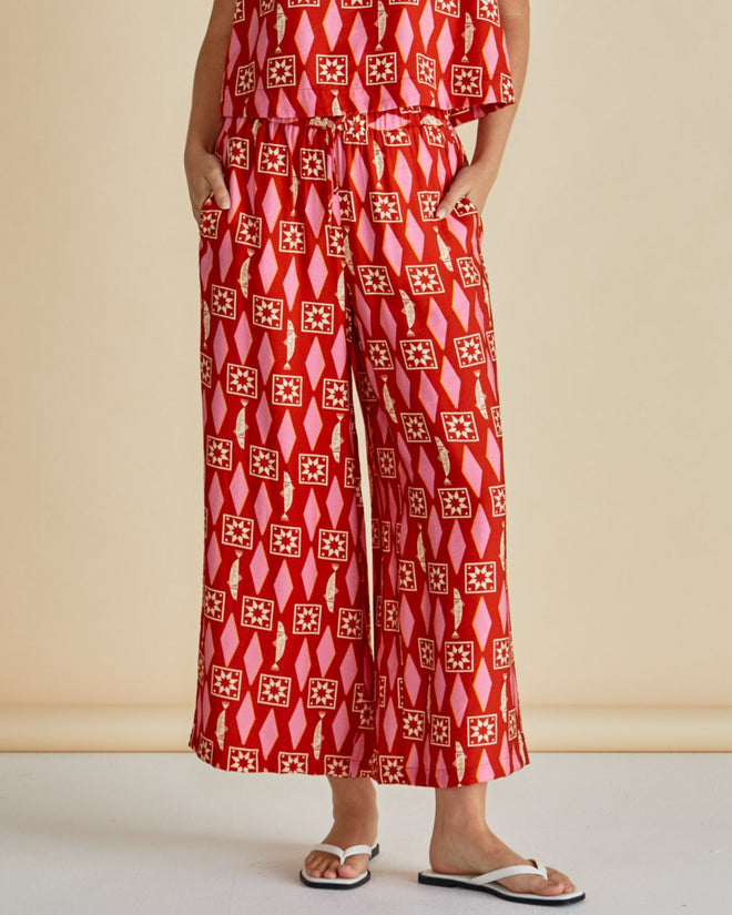 Betty Basics Copacabana Relax Pant Sardinia Geo