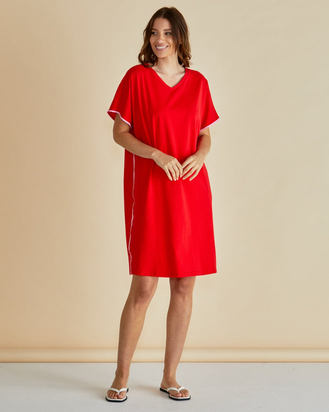 Betty Basics Stellar T Shirt Dress Red