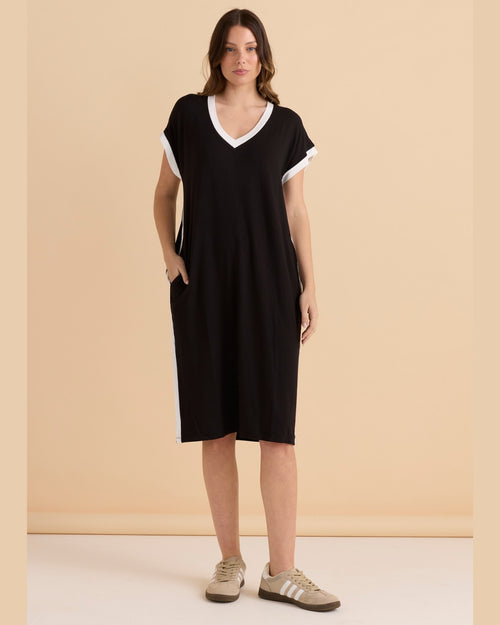 Betty Basics Tula T Shirt Dress Black