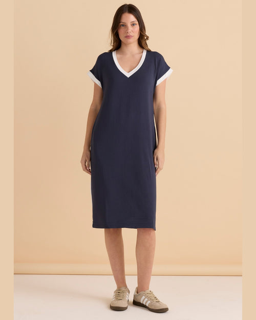Betty Basics Tula T Shirt Dress Petrol