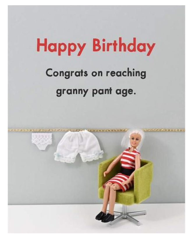 Bold and Bright Card Granny Pants