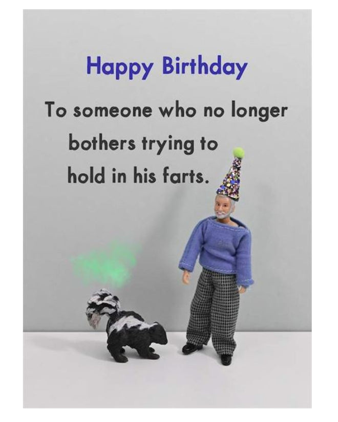 Bold and Bright Card Skunk