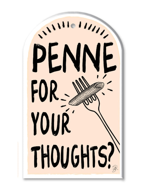Ceramic Trivet Penne for your Thoughts
