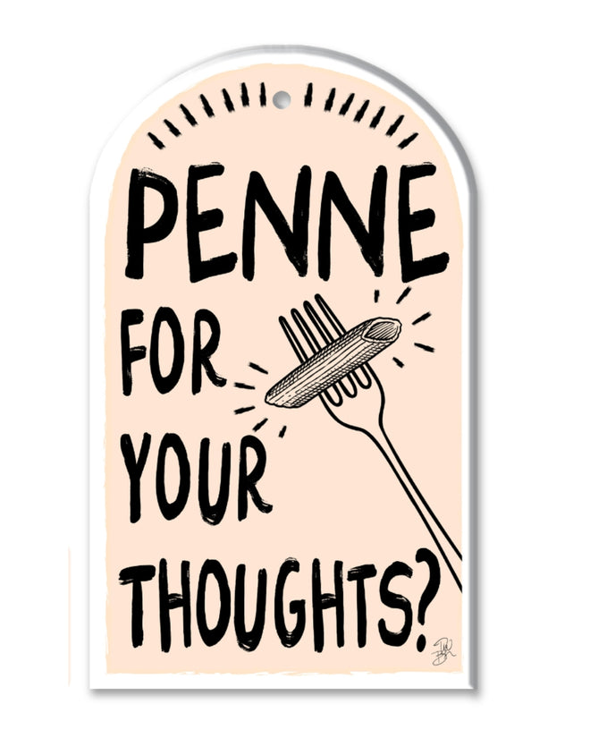 Ceramic Trivet Penne for your Thoughts