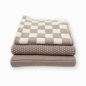 Dishcloth Variety 3 Pack Hummus Chequer