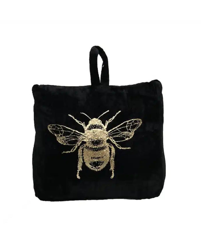 Doorstop Black Gold Bee