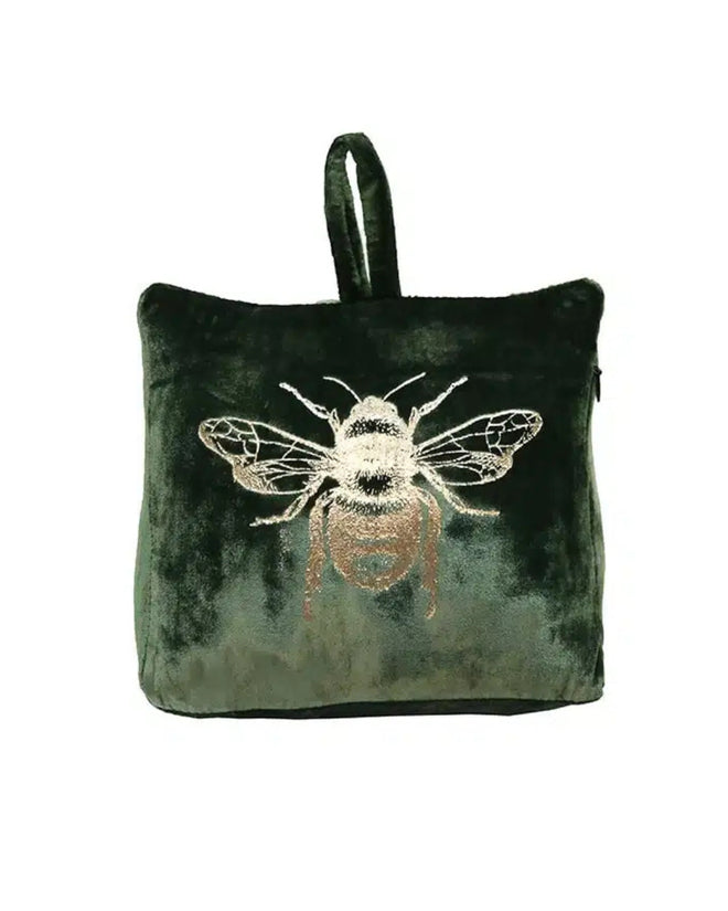 Doorstop Green Gold Bee