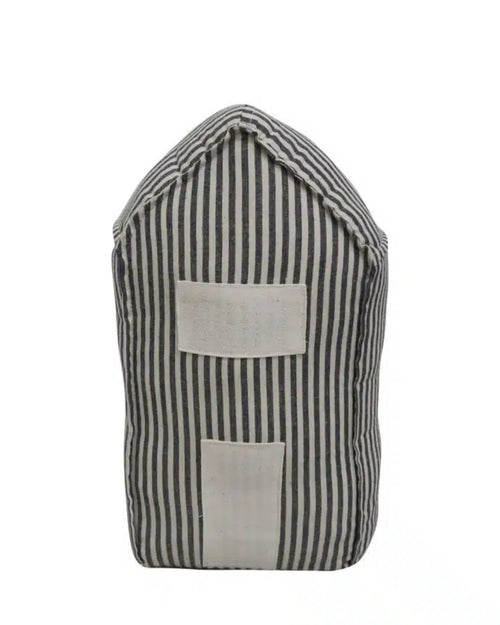 Doorstop House Grey White