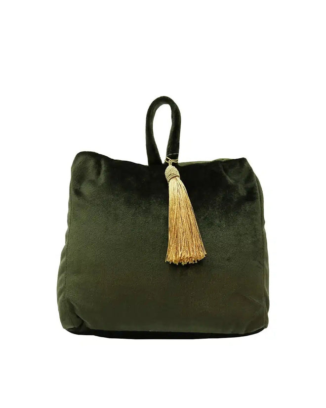 Doorstop Velvet Green
