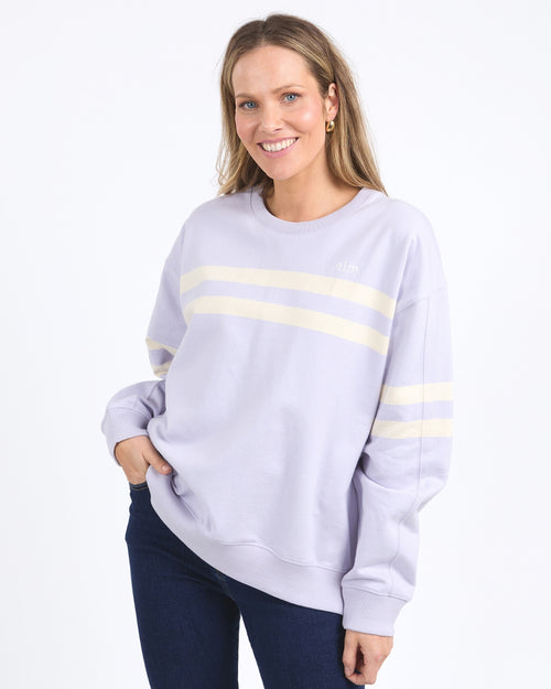 Elm Adora Crew Sweatshirt Dusty Lilac