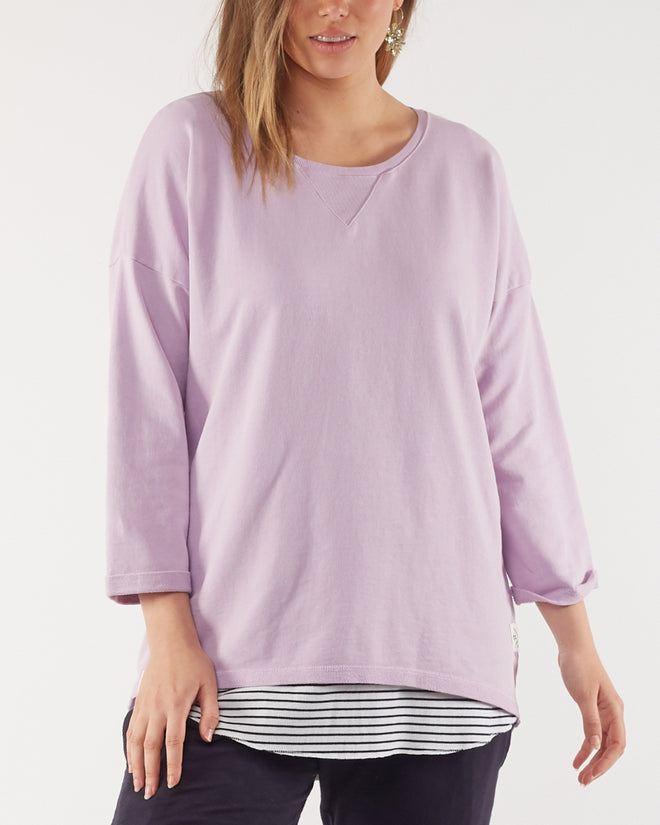 Elm Alice Crew Sweatshirt Purple