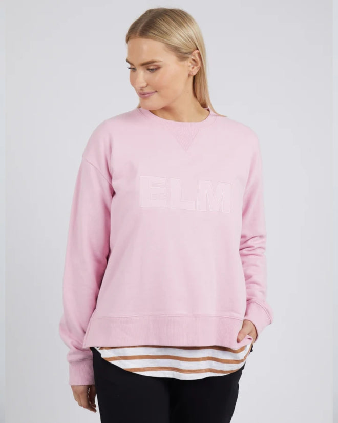 Elm Applique Sweatshirt Heather