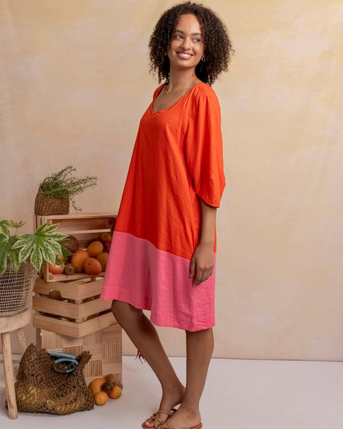 Elm Bella Dress Tangerine