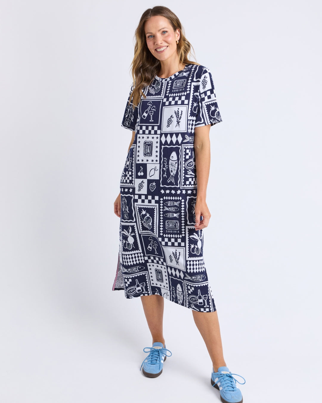 Elm Chin Chin Dress Navy