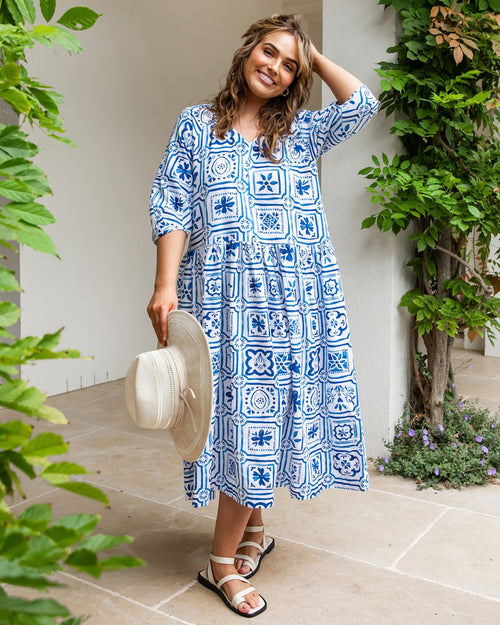 Elm Dolce Tile Midi Dress