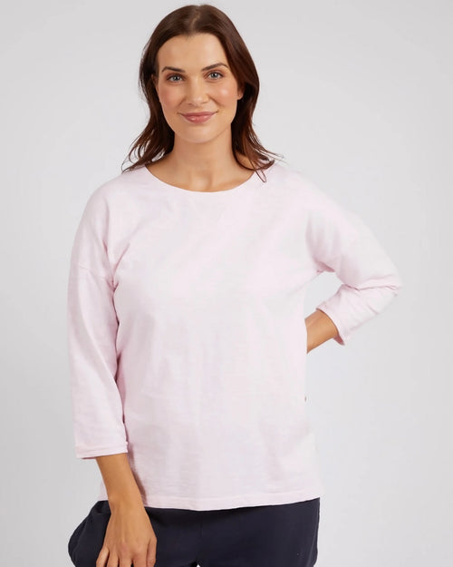 Elm Fundamental Annie 3/4 Sleeve Tee Pink