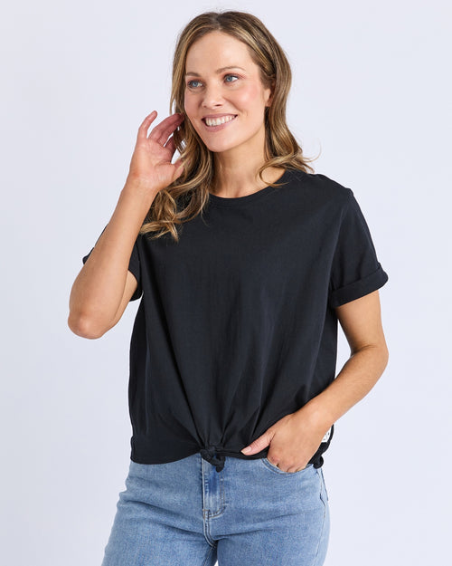 Elm Knot T Shirt Black