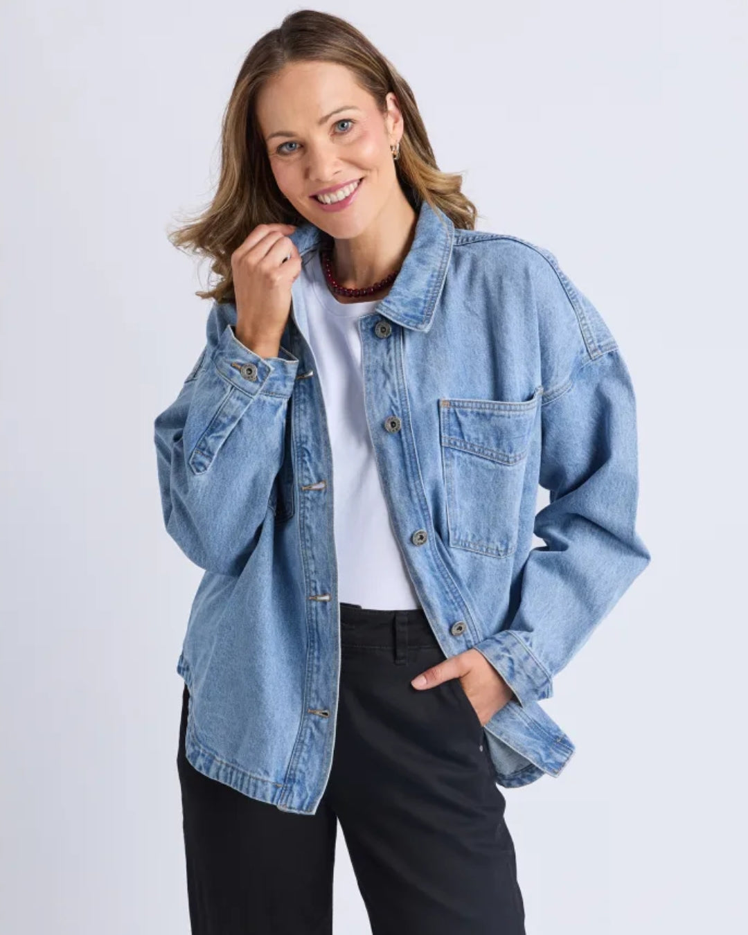 Elm Laura Denim Shacket