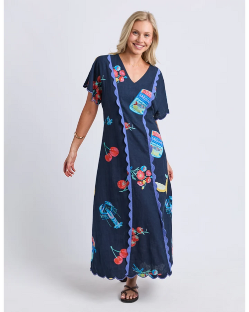 Elm Market Dress Navy