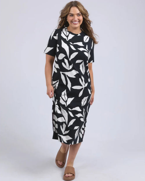 Elm Mimosa Tee Dress Black