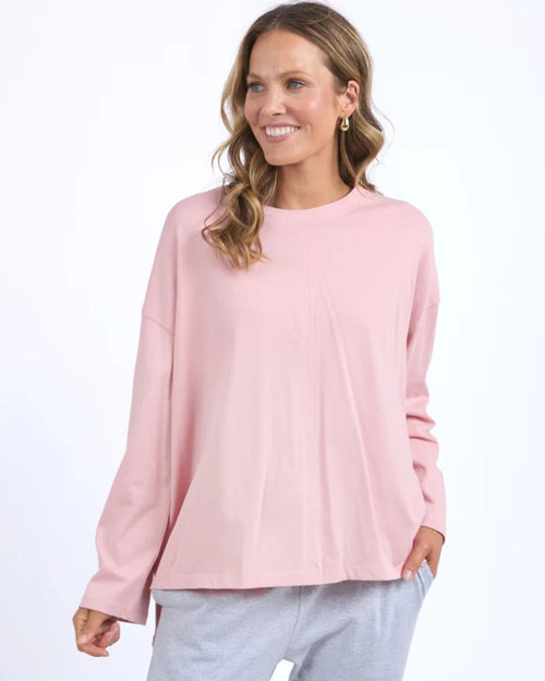 Elm Naomi Long Sleeve Top Blush