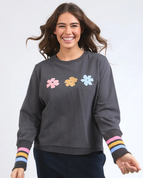 Elm Wynne Sweatshirt Washed Black
