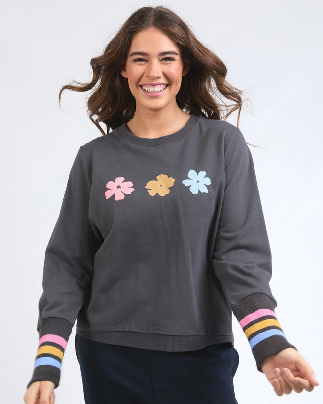 Elm Wynne Sweatshirt Washed Black