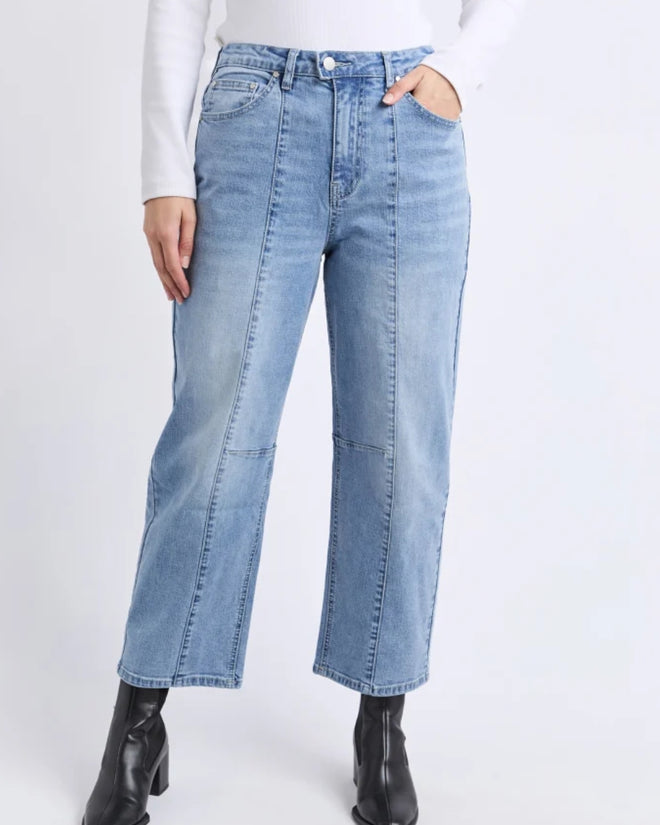 Foxwood Ambrose Barrel Jeans Light Blue