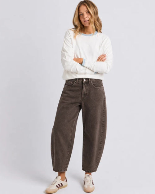 Foxwood Atticus Barrell Jeans Chocolate