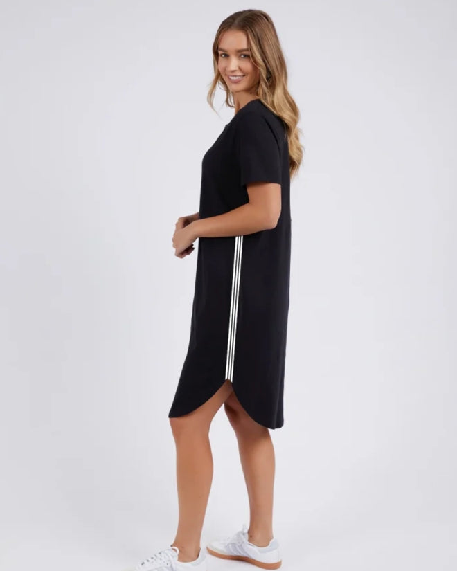 Foxwood Bay Tape Dress Black