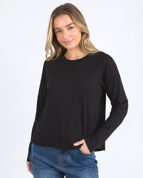 Foxwood Endless Long Sleeve Top Black