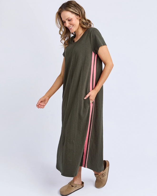 Foxwood Recovery Dress Khaki Coral 