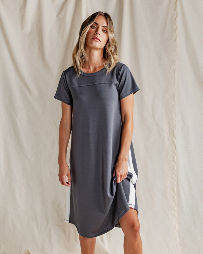 Foxwood Seattle Dress Charcoal